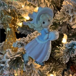 Precious Moments Ornament May Your Holiday Sparkle With Joy 2002 Girl Skating